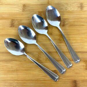 Barclay Geneve Oyster Bay 4 Teaspoons Stainless Steel Flatware Vintage
